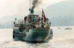 Schaufelraddampfer  Gisela  am Traunsee, sterreich, Baujahr 1871, Aufnahme vom Mai 1990 noch vor dem Umbau auf lfeuerung 