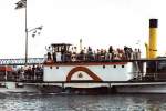 Schaufelraddampfer  Kaiser Wilhelm  verlsst Lauenburg, Juli 2003