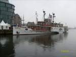 Raddampfer  Freya  HH Kiel, bei der Hansa Sail in Rostock.
