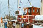 Der dnische Dampfer  Skelskr  hat in Flenburg festgemacht, Juli 2007 