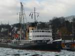 Eisbrecher  Stettin  in der Elbe, 10.2.2012