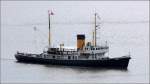 Der 1938 gebaute Dampeisbrecher WAL (IMO 8862662) ist am 07.05.2014 auf der Weser Hhe Bremerhaven unterwegs.