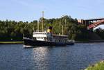Die  Wal  aus Bremerhaven, 14.08.2017, Nord-Ostsee-Kanal