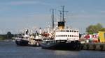 Das Museumsschiff Stettin aus Hamburg hier im alten Fischereihafen in Rostock zu sehen am 10.08.2018. 