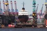 Dampfeisbrecher STETTIN (IMO 8882923); Eigner/Betreiber: Museumshafen Oevelg�nne; Datum: 08.05.2026; Aufnahmeort: Elbe/Hafen Hamburg, Deutschland.