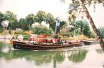 Dampfschiff Schleppdampfer   Andreas   in Datteln auf dem Rhein-Herne Kanal (RHK) unmittelbar vor dem historischen Schiffshebewerk Henrichenburg (welches auf Waltroper Stadtgebiet gebaut wurde) am