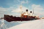 Eisbrecher  Tarmo , Kotka/Finnland, ltester erhaltener Eisbrecher der Welt, Baujahr 1907, Aufnahme Winter 2005