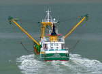 Der Trawler Z-548 Flamingo aus Zeebrugge /Belgien. Aufgenommen im September 2013 im Hafen von Zeebrugge.
