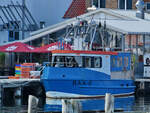 Mitte August 2023 konnte im Sassnitzer Hafen das Fischereiboot MÖNCHGUT (BAA-6) gesichtet werden.