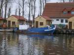 Am 13.April 2013 lag dieser Fischkutter im Freester Hafen.