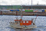 GOT 11 NEPTUN am 09.04.2022 in Lübeck-Travemünde Höhe Skandinavienkai