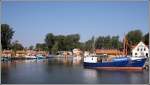 Im Fischereihafen von Freest gibt es auch leckeren frischen Fisch zu kaufen. Aufnahmedatum: 29.08.2005