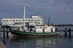 Oldtimer Fischkutter TIETVERDRIEVER am 27.2.2017 im Hafen Sassnitz.