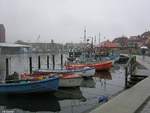Fischerboote im Hafen von Neustadt (Schleswig-Holstein - Dezember 2004)
