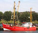 Fischereifahzeug („Fischkutter“) SC 20; Datum: 25.07.2026; Aufnahmeort: Nordsee/Hafen B�sum, Deutschland.
