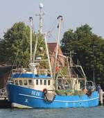 Fischereifahzeug („Fischkutter“) SD 26; Datum: 25.07.2026; Aufnahmeort: Nordsee/Hafen B�sum, Deutschland.