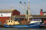 Fischereifahzeug („Fischkutter“) SD 5 / HORNSRIFF; Datum: 25.07.2026; Aufnahmeort: Nordsee/Hafen B�sum, Deutschland.