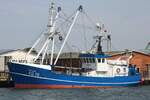 Fischereifahzeug („Fischkutter“) SD 18 / ROTESAND; Datum: 25.07.2026; Aufnahmeort: Nordsee/Hafen B�sum, Deutschland.