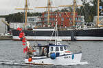 Fischereifahrzeug TRA 3 ANNA II am 02.10.2021 im Hafen von Lübeck-Travemünde