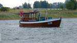 Fischerboot UMM-1 im Hafen von Waase auf Ummanz westlich von Rügen am 29.09.2012