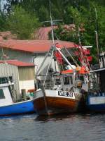 Fischeridylle im Hafen von Wiek bei Greifswald