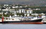Der 72m lange Fisch Trawler MARGRET EA 710 am 15.06.19 in Akureyri