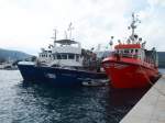 Kroatisch Fischereischiffe in Cres am 15.9.2015.