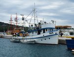 Kroatisch Fischereischiffe in Cres am 21.9.2016.