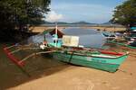 Traditionelles Fischerboot (namenlos); Eigner/Betreiber: unbekannt/privat; Aufnahmeort: West Philippine Sea (Pacific Ocean), Buenavista, Insel Palawan, Philippinen; Datum: 0.11.2012; Info: Fast alle