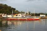 Traditionelles Fischerboot SEA TREKKER 29; Eigner/Betreiber: unbekannt/privat; Aufnahmeort: Sulusea (Pacific Ocean), Puerto Princesa, Insel Palawan, Philippinen; Datum: 05.11.2012; Info: Fast alle