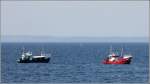 Die beiden polnischen Fischkutter ZAG-17 (rechts) und ZAG-31 scheinen Gespannfischerei mit Grundschleppnetzen vor der Halbinsel Hela zu betreiben. Dafr, aber auch fr die Fischerei mit Grundscherbrettnetzen in Alleinfahrt sind sie bei der EU registriert. Die 1950 gebaute ZAG-17 ist 17,38 m lang und hat eine GT von 32. Die 1958 gebaute ZAG-31 ist 18,98 m lang und hat eine GT von 58. Beide sind in Gorki Zachodnie beheimatet. 13.05.2013