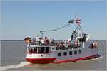 Die ETTA VON DANGAST fhrt vom Hafen Dangast hinaus zu einer Rundfahrt ber den Jadebusen. 28.06.2018