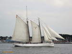 Lotsenschoner No. 5 ELBE am 19.6.2012, Kieler Förde /
Gaffelschoner / Lüa 37 m, B 6 m, Tg 3 m / Segelfläche: 360 m³ / 2 Diesel, Volvo, 95 kW (130 PS) / gebaut 1883 bei  H.C. Stülcken, Hamburg-Steinwärder / 
