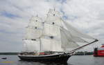 MORGENSTER (IMO 5241659) am 19.6.2012, Kieler Förde /  Weitere Namen: SCH 200 De Vrouw Maria ->1927, SCH 324 Morgenster ->1983, MORGENSTER als Brigg seit 2008 /  Brigg / Verdrängung: 225 t /