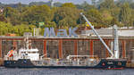 ANNIKA (IMO: 9628489) am 23.08.2020 in der Kieler Förde. Das Schiff lief etwas später aus, um das in Kiel anlegende Fährschiff COLOR FANTASY mit Treibstoff zu versorgen.