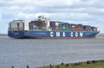 CMA CGM  GEMINI    Containerschiff    Lühe   02.04.2015     363m × 45.6m  11388 TEU