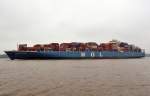 ,,MOL  Brilliance`` Containerschiff, IMO: 9685334, Baujahr: 2014,  Lnge: 337.00 m,  Breite: 48.20 m, Tiefgang: 15.22 m, Maschinenleistung: 58100 KW,  Container: 10010 TEU,  23.00 kn.