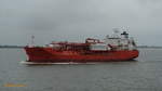 BOW GALLANT (IMO 9403786) am 14.7.2019, Hamburg auslaufend auf der Unterelbe /   ex-Name: GAS SUMBAWA (bis 08.2012)  LPG-Tanker / BRZ 9.126 / Lüa 120,4 m, B 19,8 m, Tg 8,8 m / 1 Diesel, 11,3 kn /