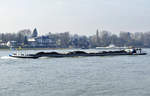 GMS  Nessaja  mit Kohle auf dem Rhein in Königswinter - 08.02.2018