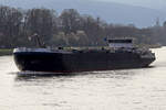 Tankschiff  OMMOORD  Rhein abwärts bei Stolzenfels/Koblenz 14.3.2024