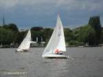 Segeln in Hamburg auf der Alster am 9.7.2011