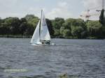 Segeln in Hamburg auf der Alster am 7.8.2011