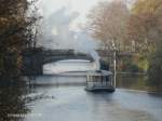 Hamburg am 12.11.2011, Museumsdampfer ST. GEORG im Eilbekkanal auf dem Weg zur Alster