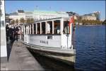 Mit dem Dampfschiff Sankt Georg fanden am verkehrshistorischen Tag in Hamburg am 11.10.2015 Rundfahrten auf der Binnenalster statt.