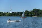 Hamburg am 23.7.2019: Genießer-Freizeit auf der Außenalster /