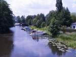 Zehdenick an der Havel, ein Domicil fr Wassersportler aller Art. Hier geniet man das Vergngen   Wassertourismus , viele idyllische Flecken kann man hier erkunden.
Foto: Juni 2007