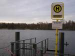 Halllooo Taxi !! Wassertaxi Haltestelle an der Unterhavel. Foto: 23.02.2008