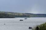 Blick von der Haveldüne in Berlin-Gatow auf die Havel Richtung Süden am 19.04.2017.