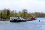 GMS  MARCEL  (04030900 , 66,84 x 8,19m) befuhr am 22.04.2021 die  HAVEL  in Berlin-Spandau oberhalb der Freybrücke zu Berg. 