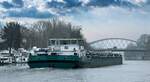 TMS  HOLSTEIN  (04813810 , 86 x 9,60m) am 13.02.2025 auf der  HAVEL /  Untere-Havel-Wasserstrasse in Berlin auf Bergfahrt.